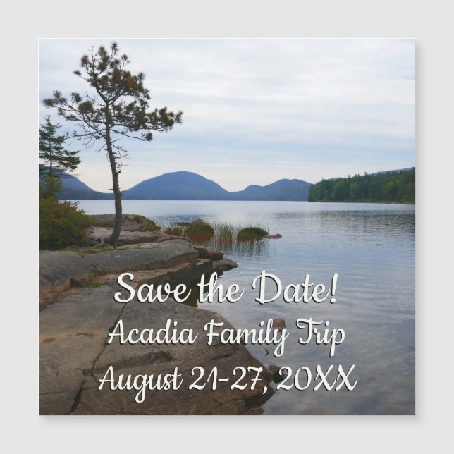 Lago Eagle no Parque Nacional Acadia (Frente)