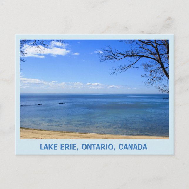 Lago Erie, Ontário, Canadá, cartão postal jhelene (Frente)