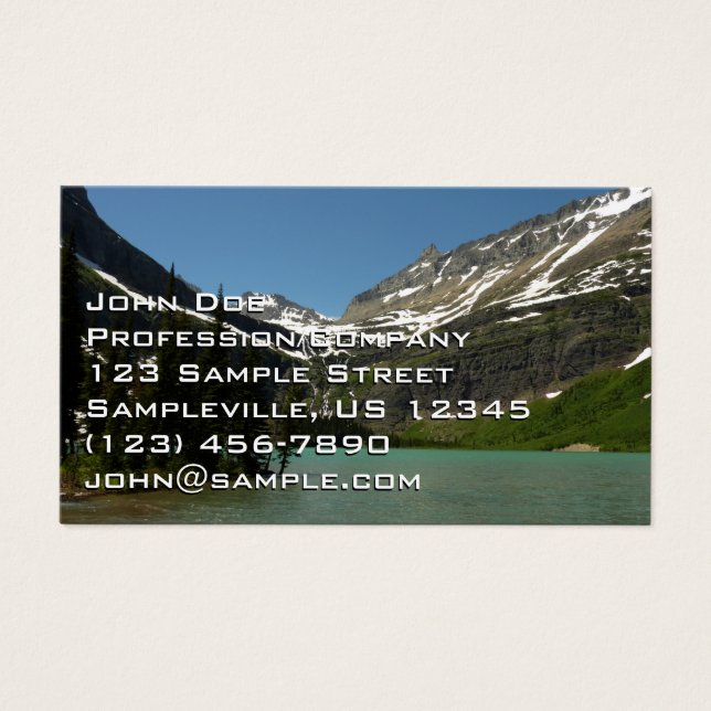 Lago Grinnell no Parque Nacional Glacier (Frente)