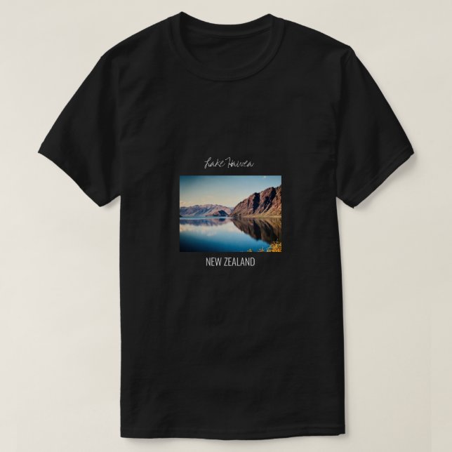 Lago Hawea Nova Zelândia Otago viagem T-Shirt (Frente do Design)