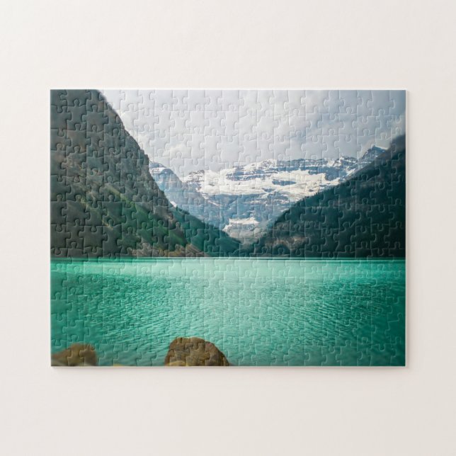 Lago Louise Banff Alberta. Quebra-cabeça (Horizontal)
