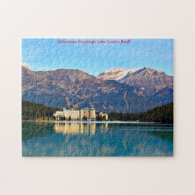 Lago Louise Banff. Quebra-cabeça (Horizontal)
