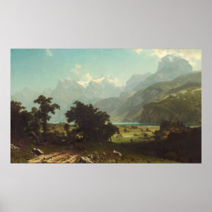 Lago Lucerne - Albert Bierstadt Fine Art Poster