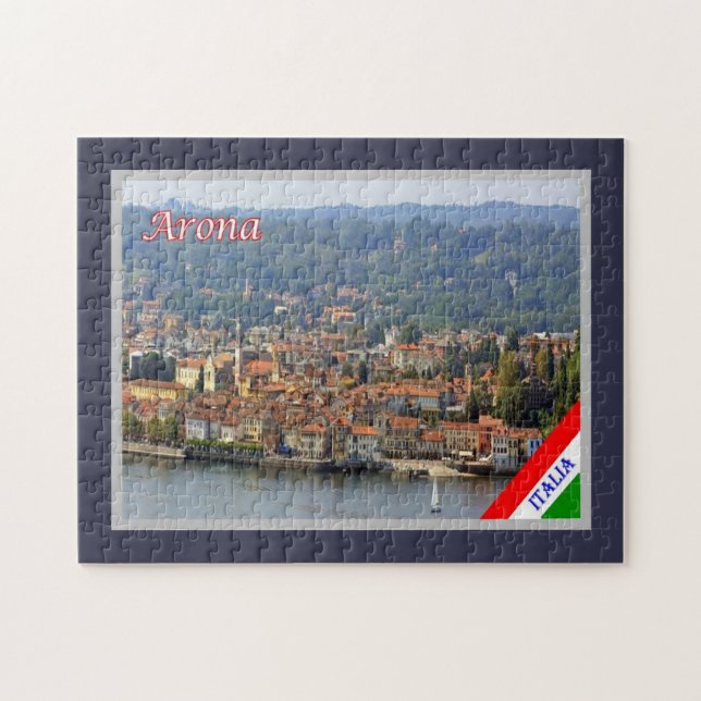 Lago Maggiore - Arona - Quebra-cabeça de Jigsen (Horizontal)