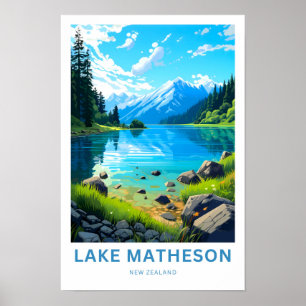 Lago Matheson Nova Zelândia Viagem Impressão