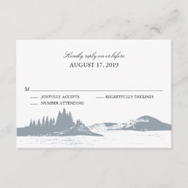 Lago Montanha | RSVP de Casamento