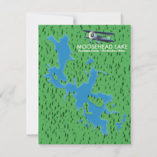 Lago Moosehead,Mapa do Condado de Piscataquis