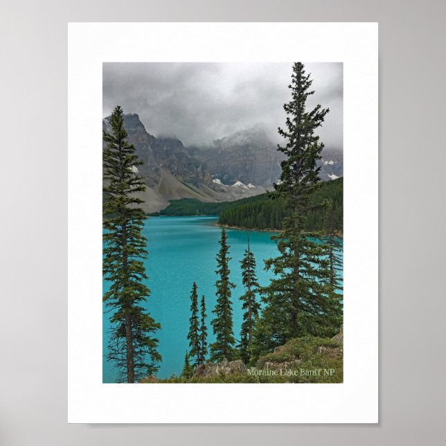 Lago Moraine, Banff NP Canada Poster (Frente)