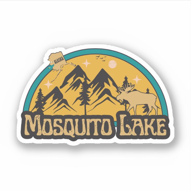 Lago Mosquito, Adesivo do Alasca (Frente)