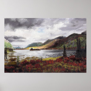 Lago norte no outono: 36x24 Impressão
