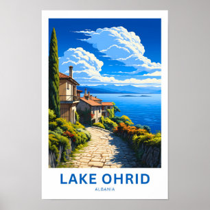 Lago Ohrid Albânia Viagem Impressão