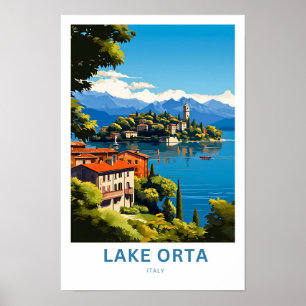 Lago Orta Itália Viagem Impressão