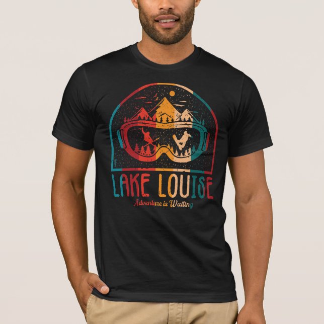 Lago Retro Louise Ski Sunset T-Shirt (Frente)