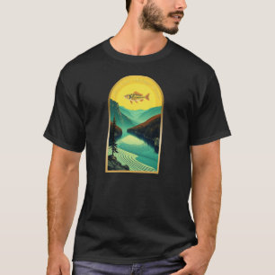Lago Rua Claire Ontario Michigan Fish T-Shirt