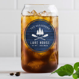 Lago Rustic House Barat Oars Trees Blue Wood Impre