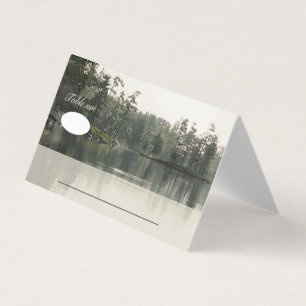 lago rústico tranquilo evergreens reflexo casament