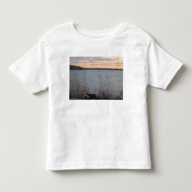 Lago Shore Sunset Toddler T-Shirt (Frente)