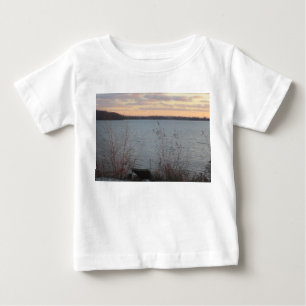 Lago Shore Sunset Toddler T-Shirt de longa Capa