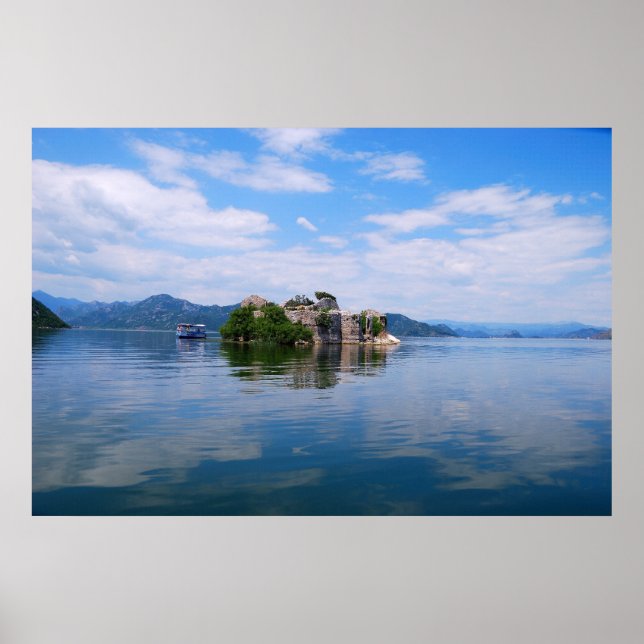 Lago Skadar em Montenegro Poster (Frente)