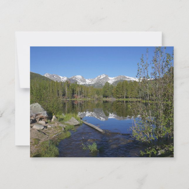 Lago Sprague II no Parque Nacional Rocky Mountain (Frente)