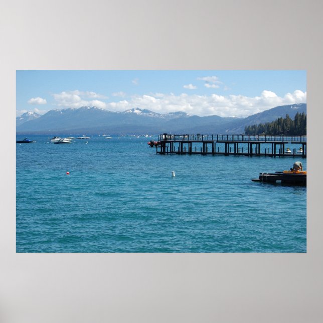 Lago Tahoe California Nature Poster (Frente)