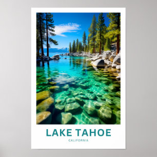 Lago Tahoe California Viagem Impressão