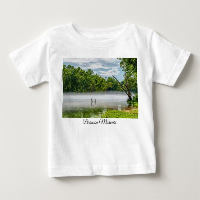 Lago Taneycomo Summer Fog Baby T-shirt (Frente)