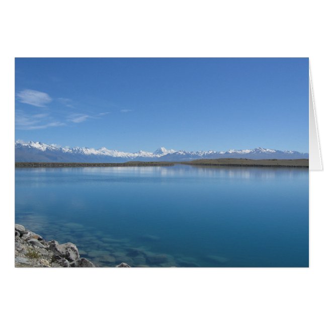 Lago Tekapo, Cartão de Saudação Nova Zelândia (Frente Horizontal)