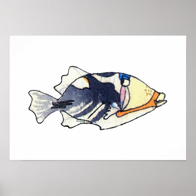 Lagoa Triggerfish Wall Art Poster (Frente)