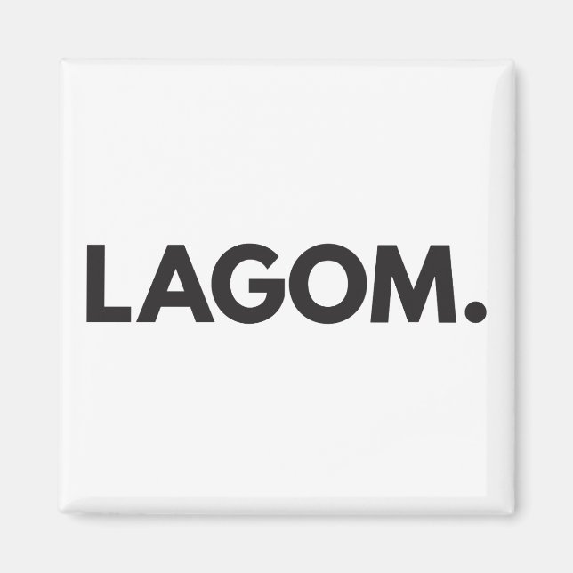 LAGOM. Íman (Frente)
