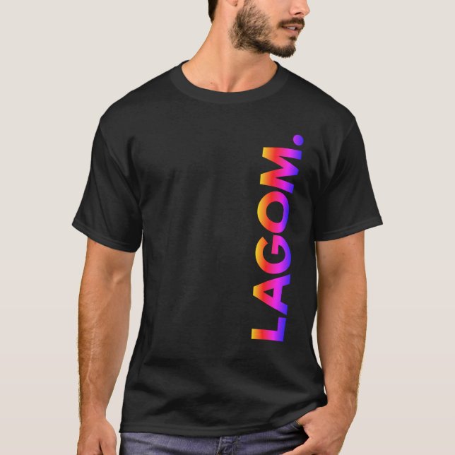 LAGOM. T-shirt sunset (Frente)