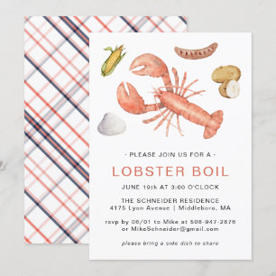 Lagosta   Convite de festas de cookies