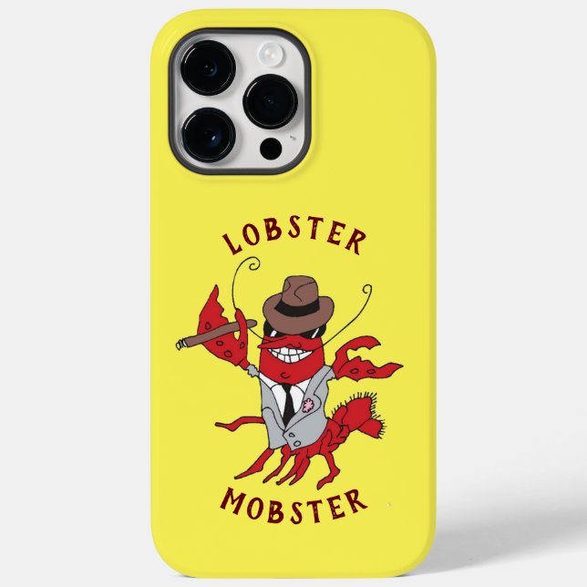 Lagosta Magosta 🦞 Cartoon Engraçado Gangster (Verso)