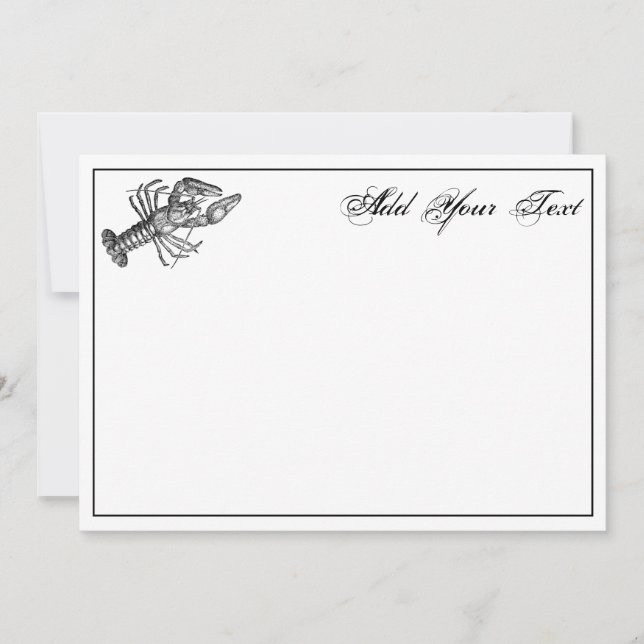 Lagosta Vintage #1 Desenho (Frente)