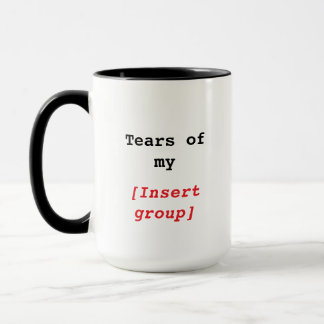 Lágrimas de Minha [Grupo] Engraçada Caneca Persona