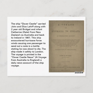 Lahiff Genealogia Cartão postal "Dover Castle"