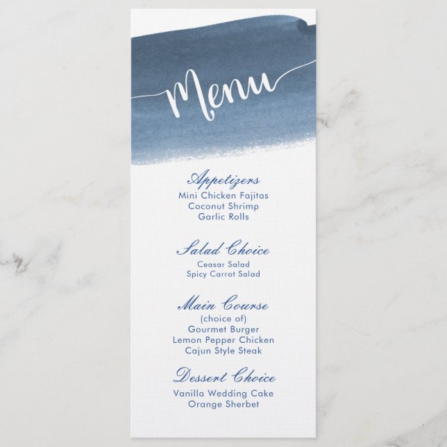 Lake Harbor Fog Wedding | Menu (Frente)