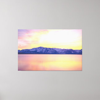 Lake Tahoe Sunset Wall Art, 60x38 Grande Canvas