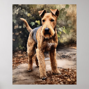 Lakeland Terrier Dog Art Impressão Poster