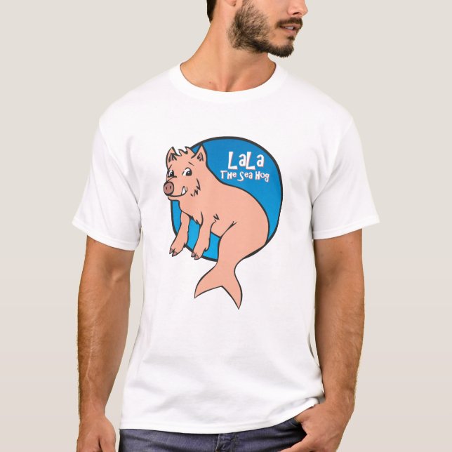 LaLa: O porco do mar - t-shirt (personalize) (Frente)