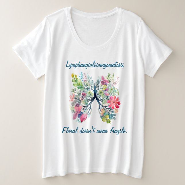 LAM Floral Doesn't Mean Fragile Women's T-Shirt (Frente do Design)