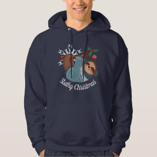 Lama bonita no suéter para um Natal elegante