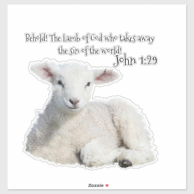 Lamb do adesivo de Deus (Folha)