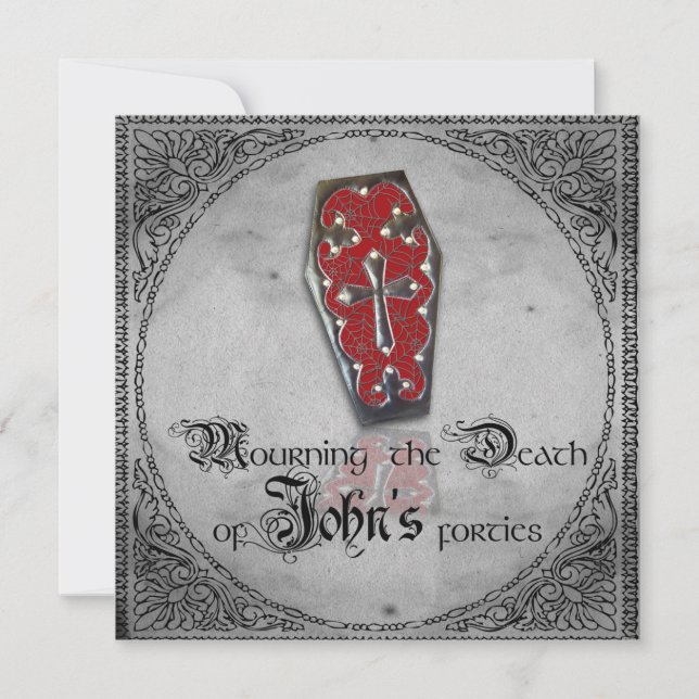 Lamentando a morte (do convite de festas da minha (Frente)