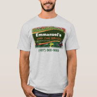 Lâmina Paisaging Grass Cortando Camiseta Verde