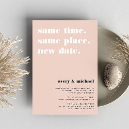 Lâmpada | Anúncio de adiamento de casamento modern