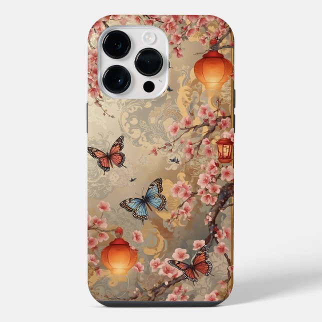 Lâmpada de Borboleta Flor de Cerejeira (Verso)