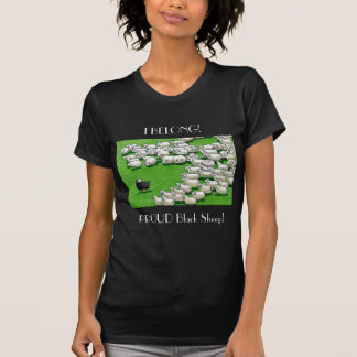Lâmpada Longa Perdida: Camiseta Preta-Ovelha