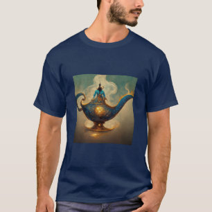 Lâmpada Magical Genie Designada T-Shirt