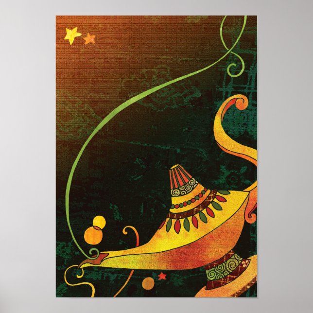 Lâmpada Poster do Genie (Frente)